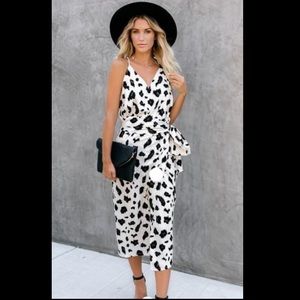 NWOT Racerback tank Strong suit Leopard